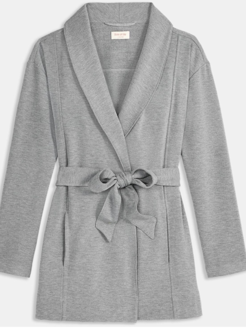State of Day Women's Brushed-Back Terry Robe